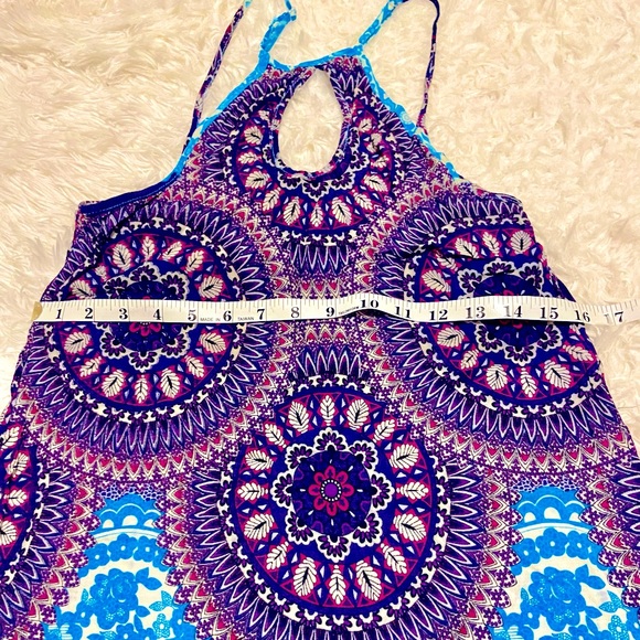 Mandala Print Mini Slip Dress 32 in bust - Picture 2 of 7
